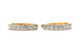 Boucles d'oreilles Boucles d'oreilles en or jaune et blanc 18 carats et diamants 58 Facettes 23404