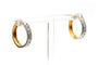 Boucles d'oreilles Boucles d'oreilles en or jaune et blanc 18 carats et diamants 58 Facettes 23404