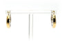 Boucles d'oreilles Boucles d'oreilles en or jaune et blanc 18 carats et diamants 58 Facettes 23404