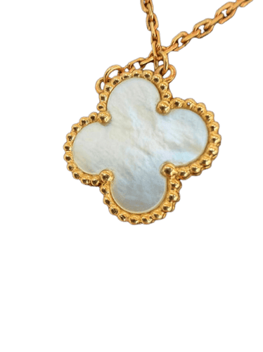 Collier Van Cleef & Arpels Vintage Alhambra - Collier en or jaune et nacre 58 Facettes jnci129