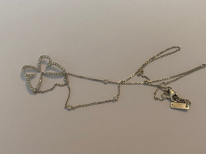 Collier Messika Paris Butterfly - Collier en or blanc et diamants 58 Facettes collier