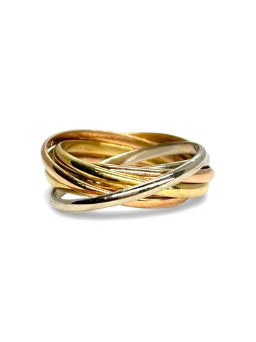 Bague 52 Cartier Trinity Semainier - Bague en or 18K 58 Facettes 2032