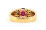 Bague 51 Bague contemporaine en or jaune, rubis et diamants 58 Facettes 23857