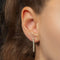 Disco - Boucles d'oreilles tennis en or 18K et diamants 0,5 ct 58 Facettes GER1022YG
