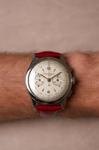 Montre Girard-Perregaux - Montre chronographe réf. 22209 en acier 58 Facettes MONTRE-004