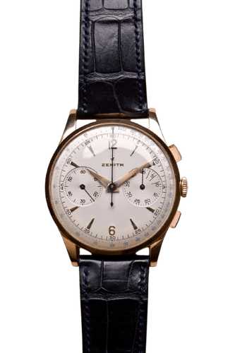 Montre Zenith Stellina - Montre chronographe 37 mm en or rose 18 ct 58 Facettes MONTRE-005