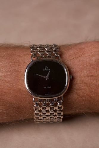 Montre Omega Jeux d’Argent - Montre-bijou en argent et onyx 58 Facettes MONTRE-006