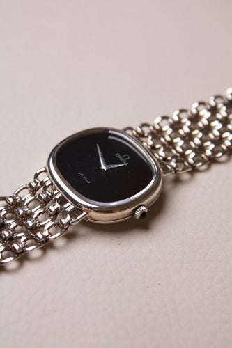 Montre Omega Jeux d’Argent - Montre-bijou en argent et onyx 58 Facettes MONTRE-006