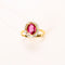 Antik entourage-ring med rubin og diamanter i gult guld_zoom.jpg