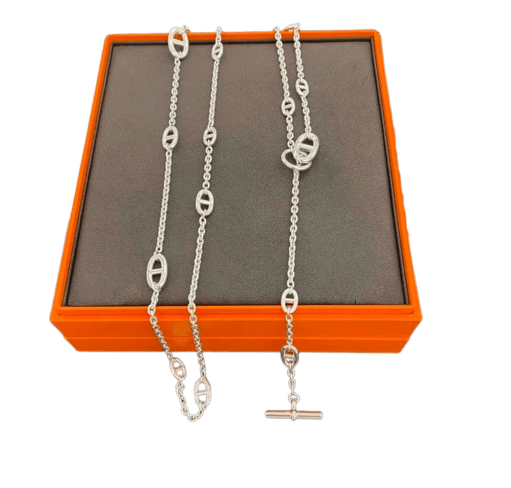 Collier Hermès Farandole - Sautoir en argent 58 Facettes jnci131