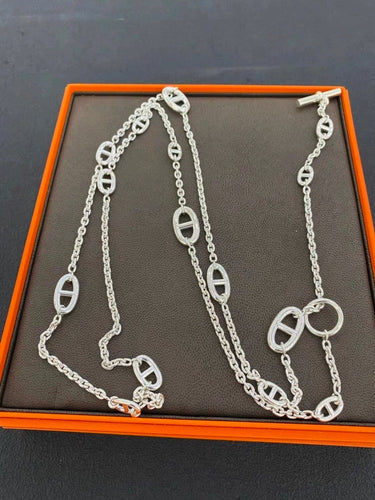Collier Hermès Farandole - Sautoir en argent 58 Facettes jnci131