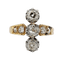 Bague 59 Bague marquise antique en or 18K, platine et diamants 58 Facettes A07526