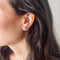 Boucles d'oreilles Boucles d'oreilles puces anciennes marguerites en or jaune, platine et diamants 58 Facettes LMB-340