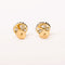 Boucles d'oreilles Boucles d'oreilles puces anciennes marguerites en or jaune, platine et diamants 58 Facettes LMB-340