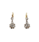Antique <div data-glossary-id="2076521">sleeper earrings</div> - 18k gold earrings, <div data-glossary-id="2076504">platinum</div> and diamonds 