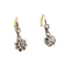 Antique <div data-glossary-id="2076521">sleeper earrings</div> - 18k gold earrings, <div data-glossary-id="2076504">platinum</div> and diamonds 