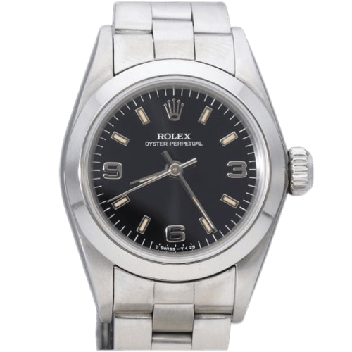 Rolex Oyster Perpetual - Uhr 26 mm aus Stahl 