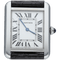 Cartier Tank Solo - Relógio de quartzo em pele preta 