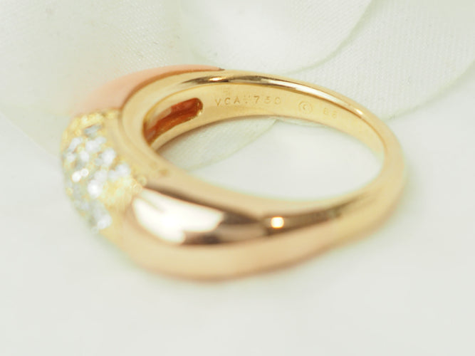 Bague 54 Van Cleef & Arpels Philippine - Bague en or jaune, diamants et corail 58 Facettes 33591