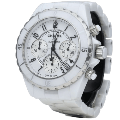 Montre Chanel J-12 - Montre chronographe automatique en céramique 58 Facettes MT45946