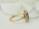 Bague 54.5 Bague Pompadour en or jaune, saphir de Verneuil et diamants 58 Facettes 33562