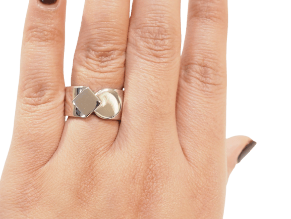 Ring Fred Fredkiss i vitt guld 