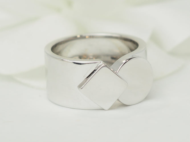 Bague 58 Fred Fredkiss - Bague en or blanc 18 carats 58 Facettes 33574