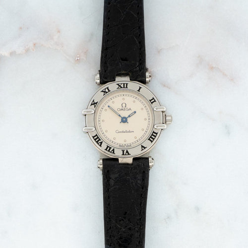 Montre Omega Constellation - Montre 24 mm en acier cadran ivoire 58 Facettes 541
