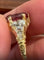 Bague 54 Bague portugaise - Bague en or jaune, spinelle Mogok et diamants 58 Facettes F33