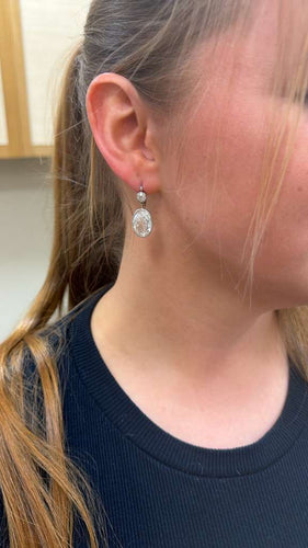 Boucles d'oreilles Belle Époque - Boucles d’oreilles en platine, or et diamants GIA 11,93 ct 58 Facettes C14