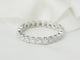 Bague 58 Alliance américaine - Bague en or blanc et diamants 0,58 ct 58 Facettes 33536