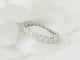 Bague 58 Alliance américaine - Bague en or blanc et diamants 0,58 ct 58 Facettes 33536