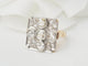 Bague 50 Bague ancienne - Bague en or jaune, platine et diamants 58 Facettes 33539