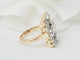 Bague 50 Bague ancienne - Bague en or jaune, platine et diamants 58 Facettes 33539