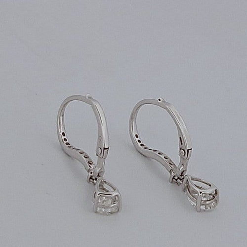 Boucles d'oreilles Boucles d'oreilles en or blanc et diamants 58 Facettes 2090701