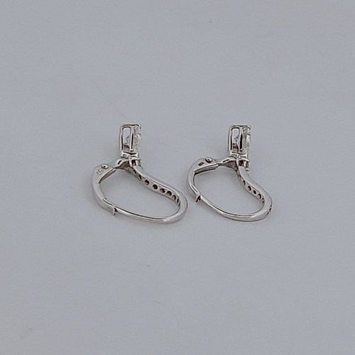 Boucles d'oreilles Boucles d'oreilles en or blanc et diamants 58 Facettes 2090701