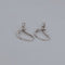 Boucles d'oreilles Boucles d'oreilles en or blanc et diamants 58 Facettes 2090701