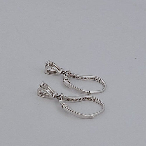 Boucles d'oreilles Boucles d'oreilles en or blanc et diamants 58 Facettes 2090701