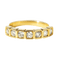 Bague 57 Demi-alliance - Bague en or jaune 585 et diamants 58 Facettes HJ250263