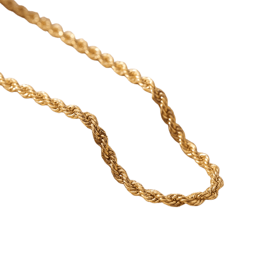 Collier Collier maille corde en or jaune 750, 45 cm 58 Facettes HJ250267