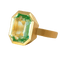 Bague 55.5 Bague en or jaune 750 et béryl 13 ct 58 Facettes HJ250265