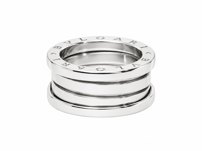 Bague 52 Bvlgari B.ZERO1 - Bague 8 mm en or blanc 58 Facettes 33806