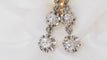 Boucles d'oreilles Boucles d'oreilles anciennes en or jaune et blanc et diamants 58 Facettes 30616