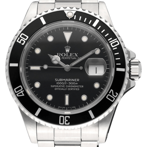 Montre Rolex - Montre Submariner Date 168000 en acier 58 Facettes ROL/SUB/054