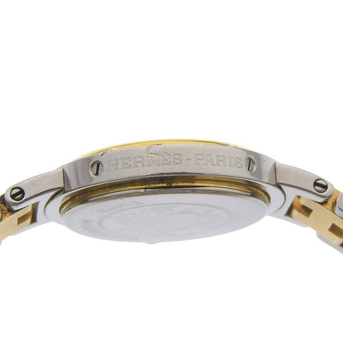 Montre Hermès Clipper - Montre quartz en acier et métal plaqué 58 Facettes v6ufmvjbku