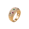 Bague 56 Bague en or jaune 18 carats, diamants et pierres précieuses 58 Facettes HJ062612