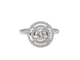 Bague 52 Bague solitaire en or blanc 18 kt avec diamant de 0,46 ct 58 Facettes 29912