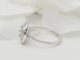 Bague 52 Bague solitaire en or blanc 18 kt avec diamant de 0,46 ct 58 Facettes 29912