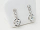 Boucles d'oreilles Dormeuses anciennes - Boucles d'oreilles en or blanc et diamants 58 Facettes 32108