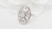 Bague 55 Art Déco - Bague en or blanc et platine avec diamants 58 Facettes 32792